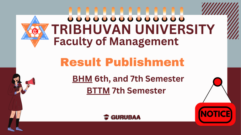 Tribhuvan University BHM BTTM results announcement.