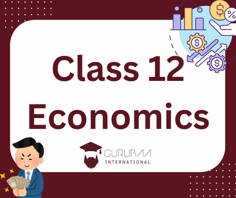 Class 12 Economics Study Guide Cover Image